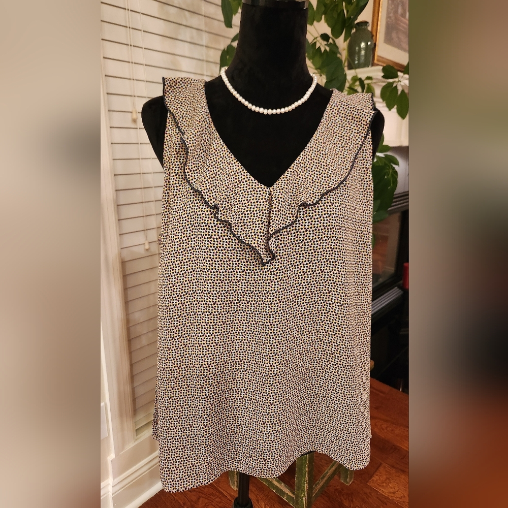 CAbi Multicolor Star Pattern Top